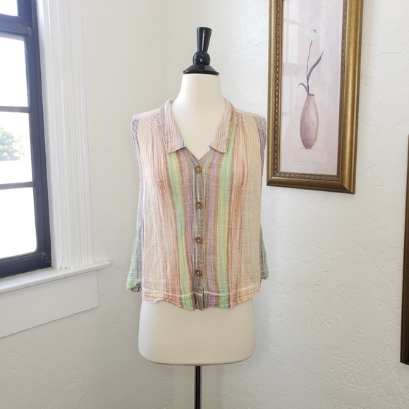 Anthropologie Tops - 🎈 Anthro Holding Horses Colorful Button Down